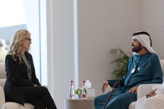 Mohammed bin Rashid underscores key partnerships in meeting with Boeing exec