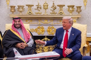 Saudi crown prince gets warm embrace from Trump, US business