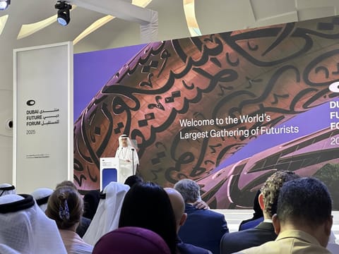 Khalfan Belhoul, CEO of the Dubai Future Foundation at the Dubai Future Forum 2025.
