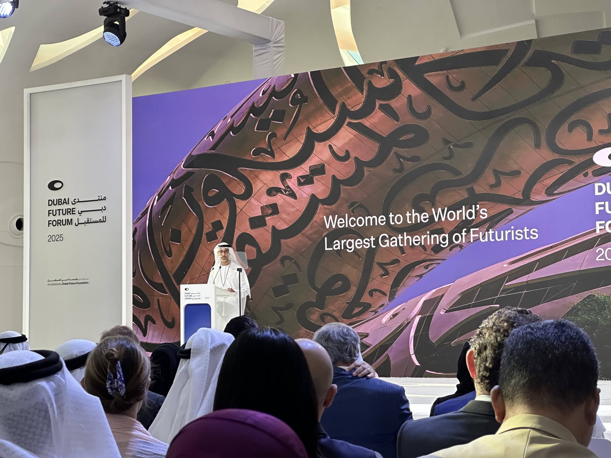 Khalfan Belhoul, CEO of the Dubai Future Foundation at the Dubai Future Forum 2025.