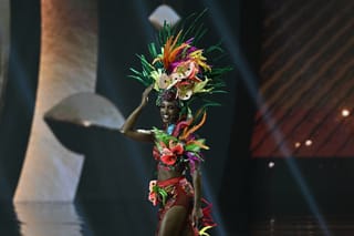 Miss Universe Jamaica Gabrielle Henry falls off stage, taken out on stretcher