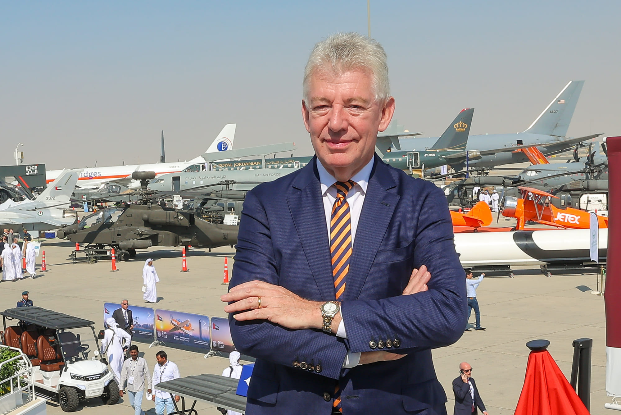 Paul Griffiths, CEO of Dubai Airports during an interview with Gulf News at Dubai Airshow 2025 at Dubai World Central.  