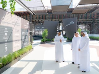 Sheikh Hamdan reviews progress of Trade Centre Roundabout, Al Mustaqbal Street projects