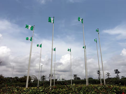 Nigeria flags (Photo/Reuters)