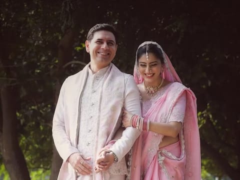 The couple finally made it official on November 16 in Vrindavan. 