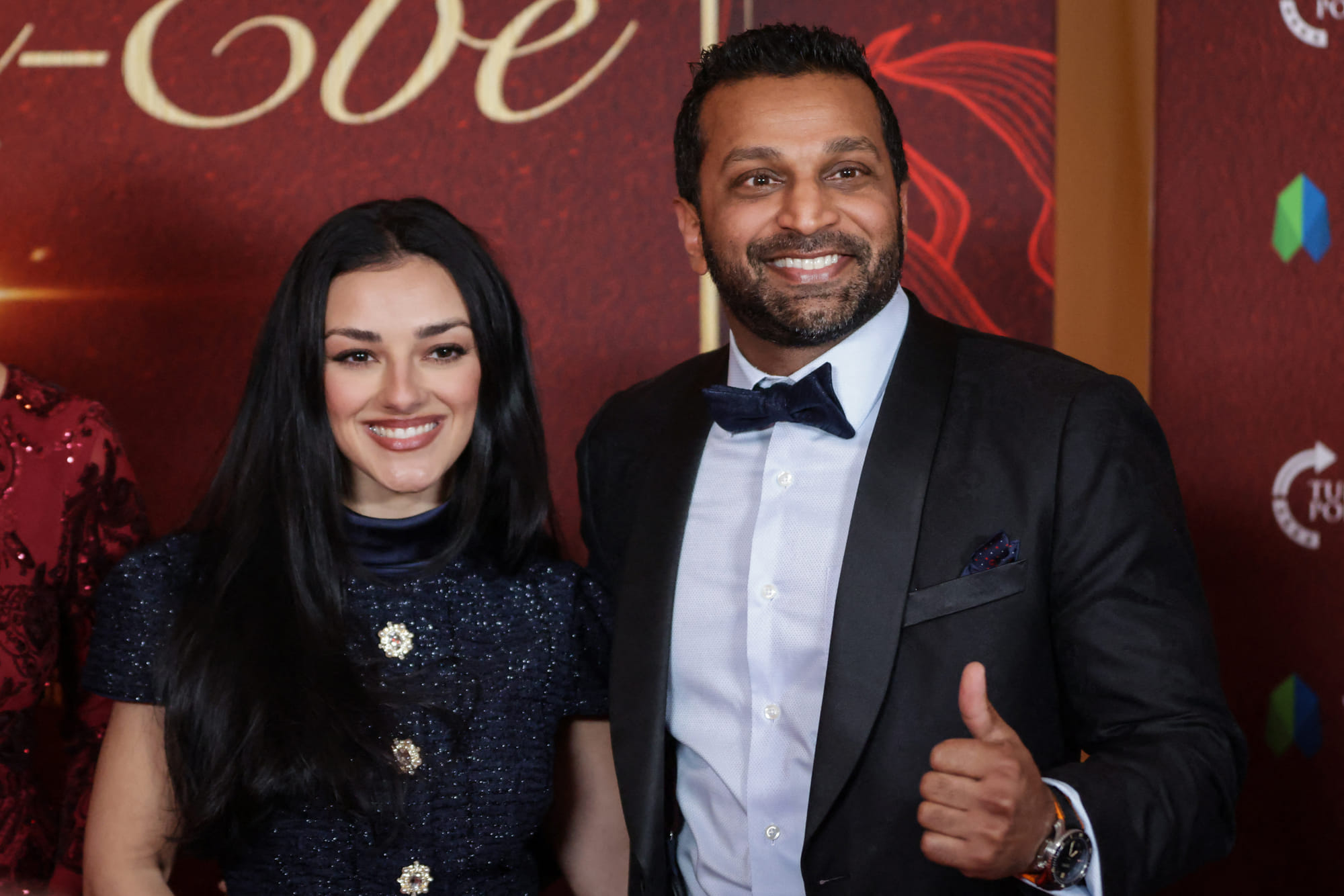 FBI Director Kash Patel with his girlfriend Alexis Wilkins.