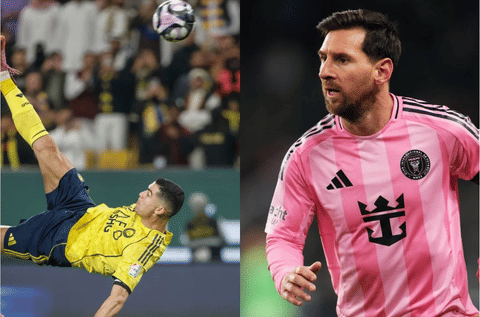Ronaldo with a bicycle kick at 40 and Messi has reached 1300 goal contributions