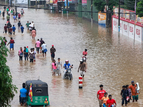 Sri Lanka is currently experiencing the northeast monsoon season, but rains have intensified due to a depression east of the island.