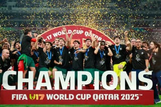 Ronaldo reacts as Portugal win the FIFA U-17 World Cup for the first time