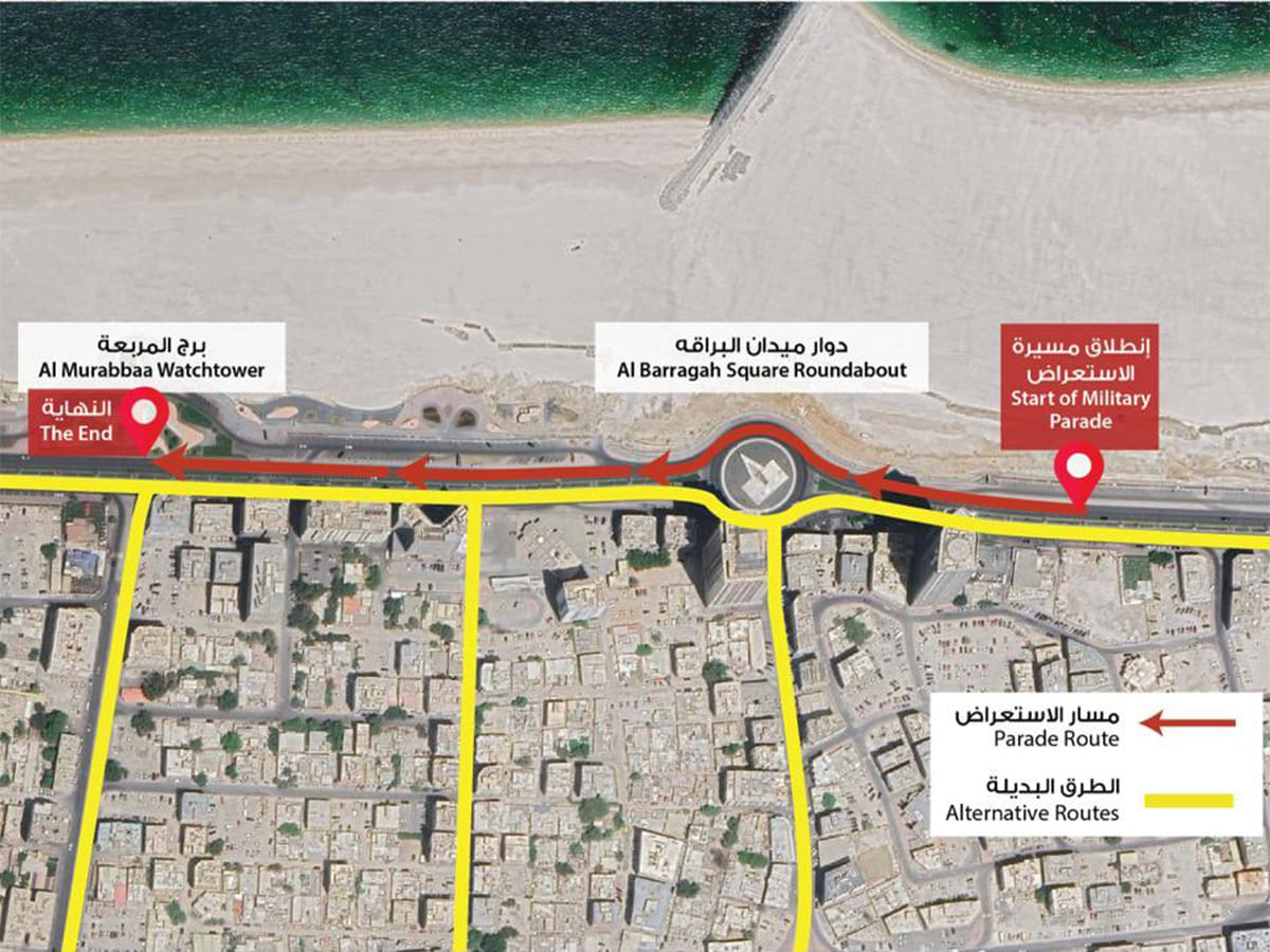 Authorities in both emirates have urged the public to plan ahead and follow traffic instructions to help ensure smooth and safe celebrations.