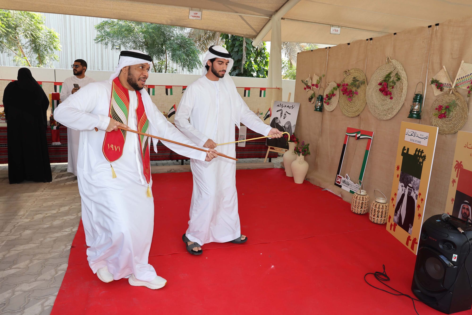 Gulf News staff celebrate  Eid Al Etihad