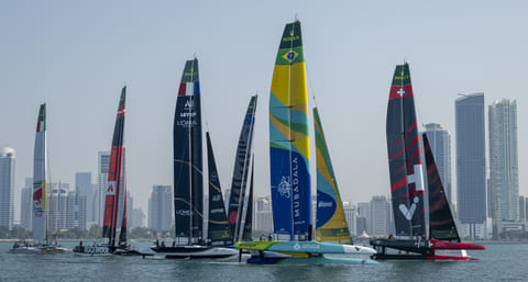 Rockwool Racing lead opening day at SailGP Championship in Abu Dhabi