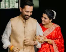 The couple shared pictures from their wedding on their social media handles.