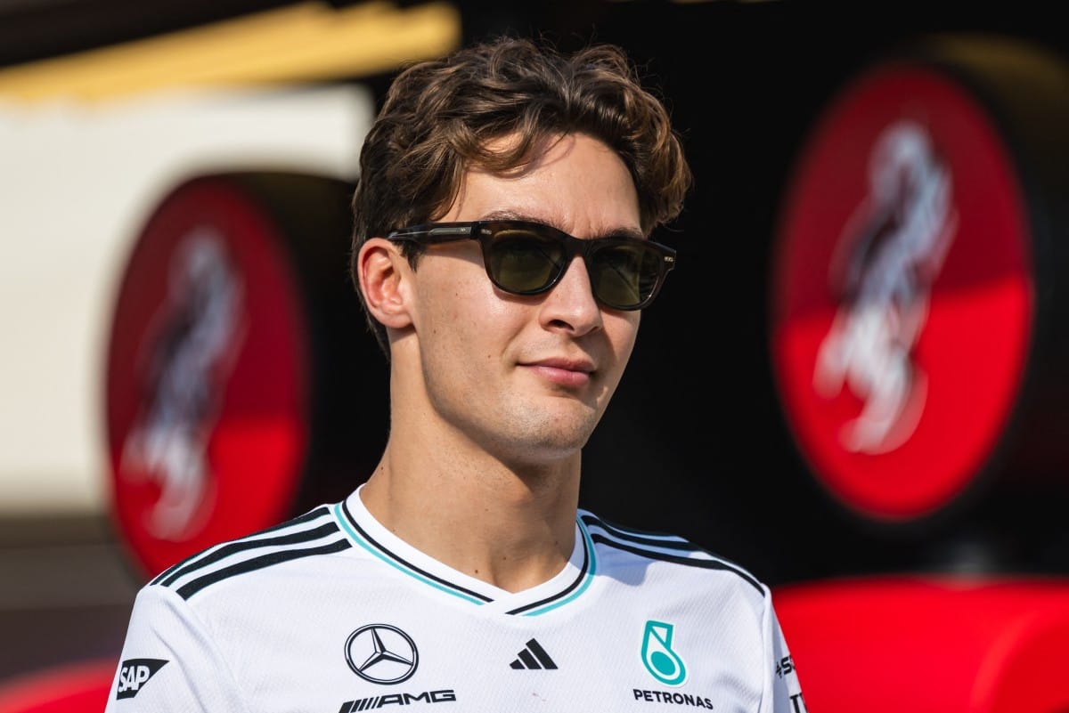 Mercedes' British driver George Russell 