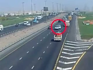 Sharjah Police warn drivers to stay in designated lanes after crash video