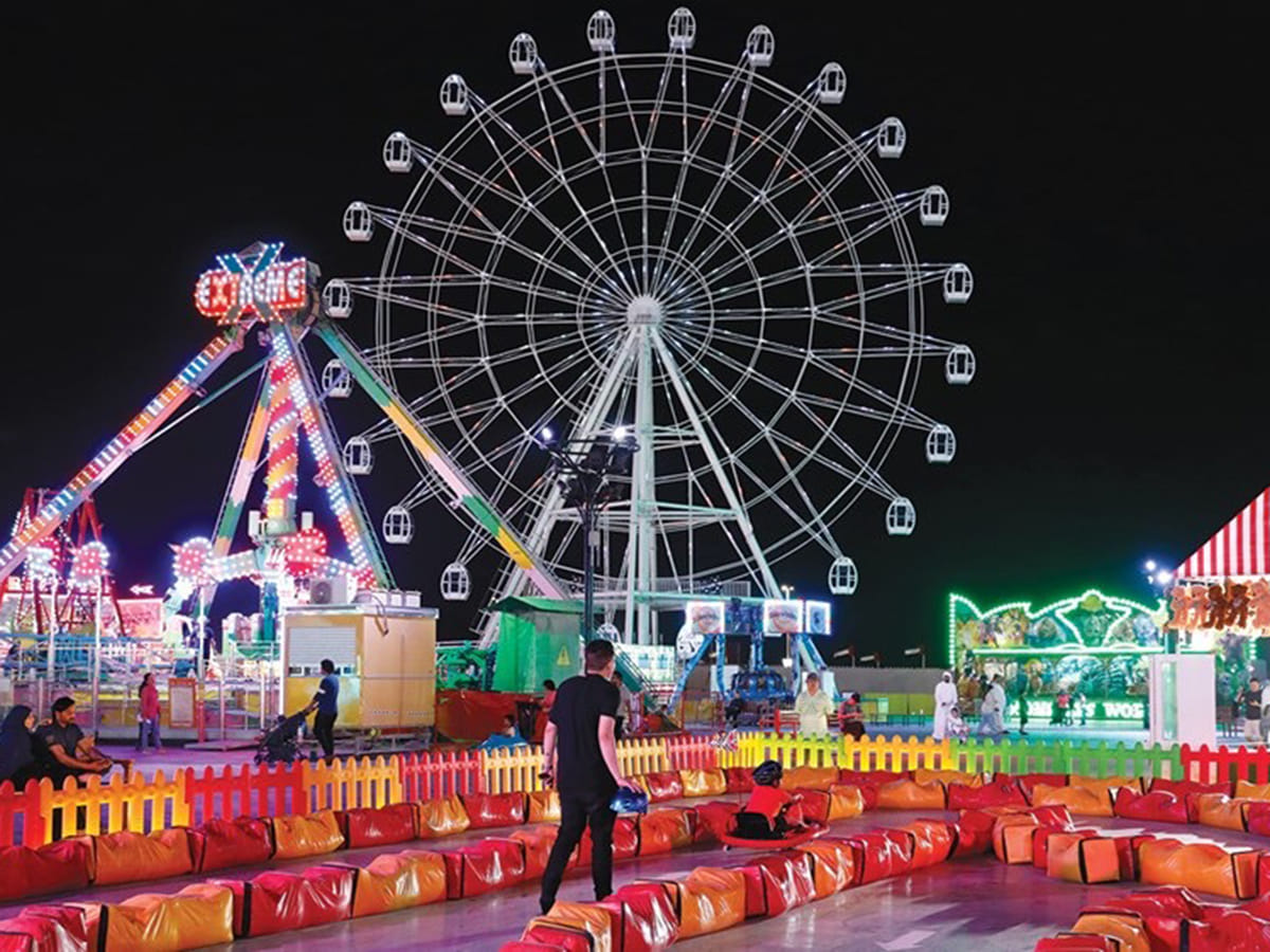 The ‘Wonderland’ zone brings roller coasters, skating, mazes and more to Al Wathba.