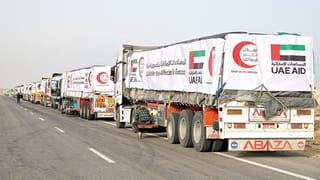 New Emirati aid convoy delivers winter clothing and shelter supplies to Gaza