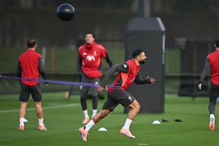 Salah turns up for training with Liverpool future in balance