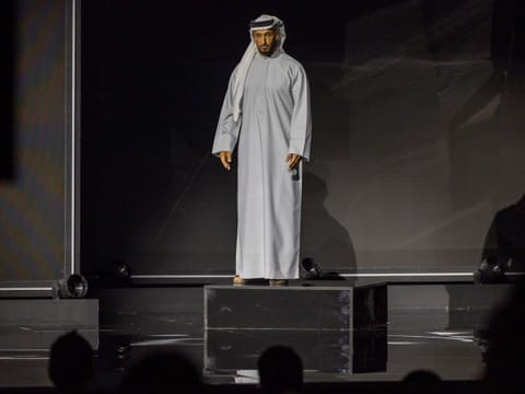 Abdulla bin Mohammed bin Butti Al Hamed, Chairman of BRIDGE, at the opening of the event.