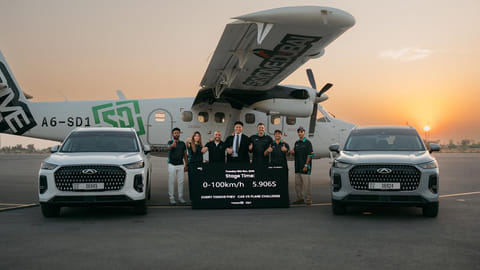 Racing against an aircraft, Chery TIGGO9 CSH achieves 0-100km/h acceleration in just 5.9s