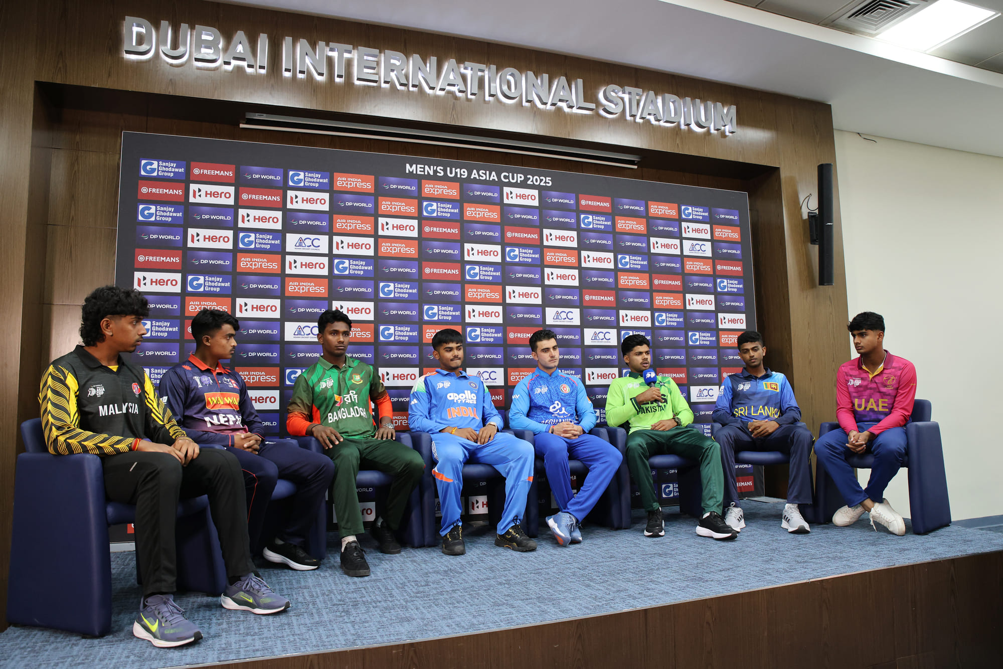 Captains during the pre-tournament press conference.