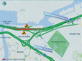 Abu Dhabi announces partial road closures this weekend