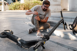 Find out who is liable and how insurance works in e-scooter and car accidents in the UAE, including fault, damages and compensation (Picture used for illustrative purposes).