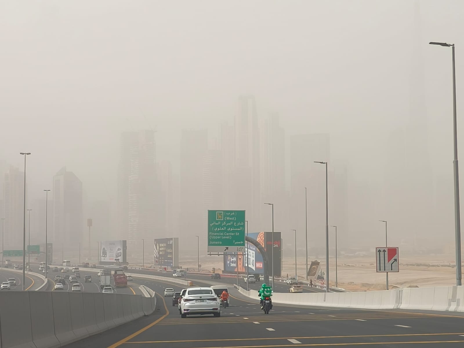 Dusty weather conditions expected across the country through Saturday. 