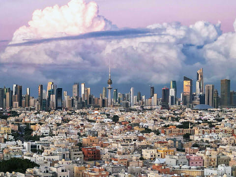 A general view of the Kuwait city skyline.