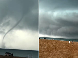 UAE weather: Tornado-like funnel clouds spotted off Ras Al Khaimah