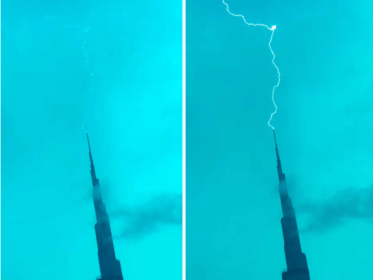 Burj lightining