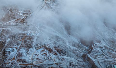 Winter wonderland: Saudi peaks covered in snow.