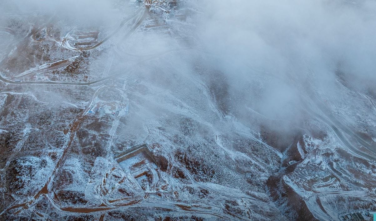 Snow in Saudi Arabia