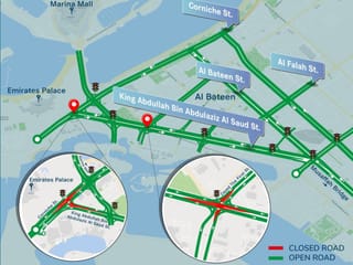 Abu Dhabi traffic alert: Partial closures on King Abdullah Street until Monday
