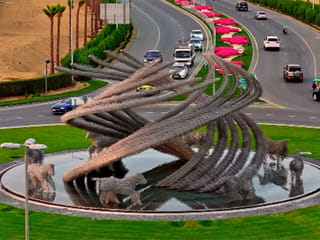Sheikh Hamdan reveals stunning new artwork at Nad Al Sheba in Dubai
