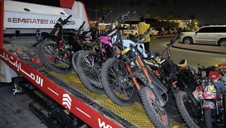 Dubai Police seize 90 e-bikes after riders break safety rules at Kite Beach