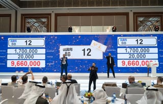 Plate number 12 steals the show as RTA auction hits Dh109 million