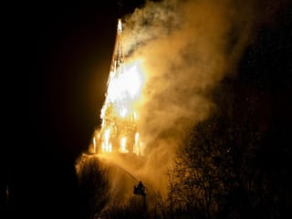 Fire ravages Amsterdam church on 'unsettled' Dutch New Year