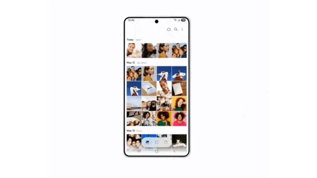 The app was demonstrating a new Privacy Display feature and used what appears to be the S26 Ultra as the example device.