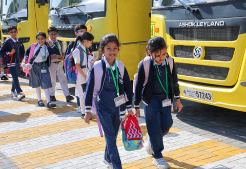 Students of Delhi Private School, Sharjah, return to campus in high spirits after the winter vacation. 