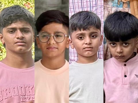 From left: Ashaz, Ammaar, Azzaam, and Ayyash