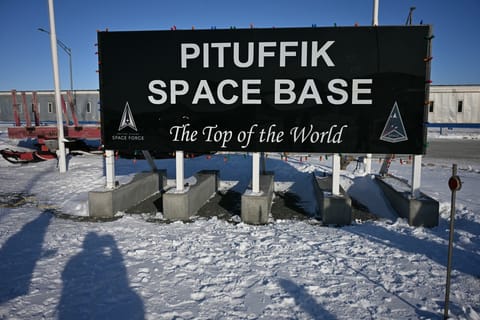 The US military's Pituffik Space Base in Greenland where US Vice President JD Vance is visiting on March 28, 2025.