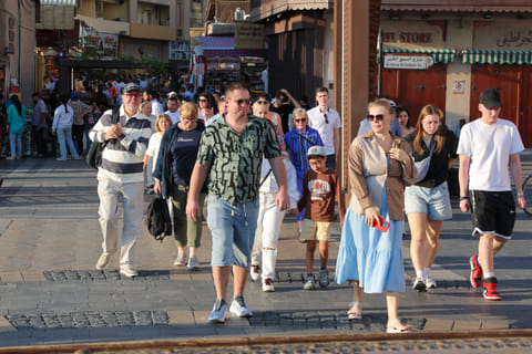Tourists in the old part of Deira, Dubai. File photo: Virendra Saklani/Gulf News