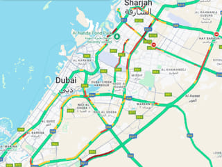 Sharjah–Dubai traffic update: Major roads hit by heavy congestion