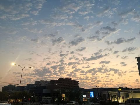 Forecasters said low clouds may appear over parts of the northern regions.