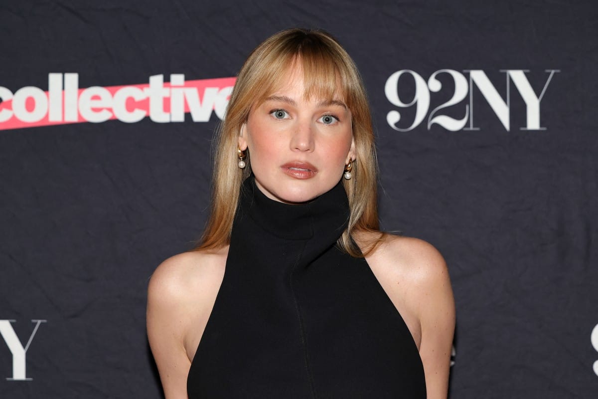 Jennifer Lawrence attends Jennifer Lawrence In Conversation with Josh Horowitz: "Die My Love" at 92NY on January 07, 2026 in New York City.