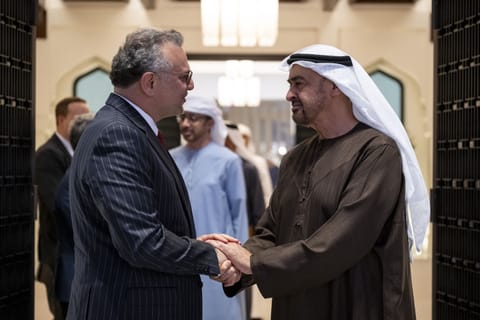 Talks focus on UAE-US strategic ties and efforts to promote regional stability.