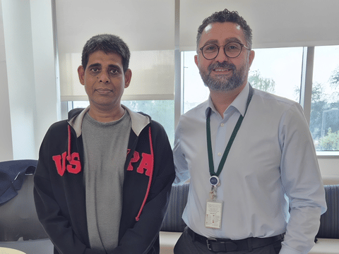 Mandhish Gomez with Dr Ather Abd El-Baky