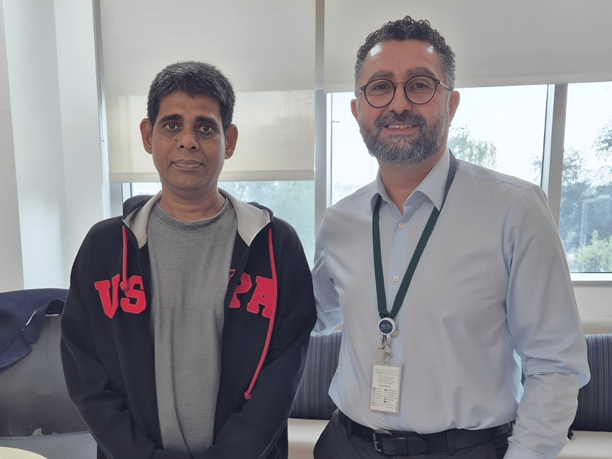 Mandhish Gomez with Dr Ather Abd El-Baky