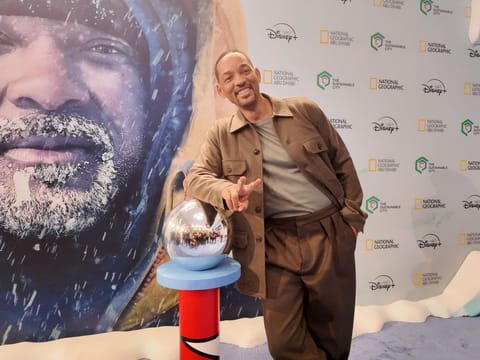 Will Smith in Dubai at the Middle East premiere of National Geographic’s Pole to Pole. 
